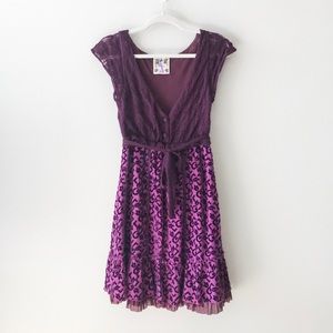 Free people boho purple dress